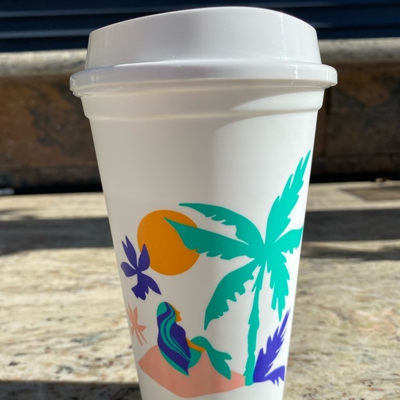 Starbuck Summer 2020 Hot/Cold Hawaiian Cup. I HAVE A WHITE & A LIGHT GREEN LEFT - Picture 12 of 16